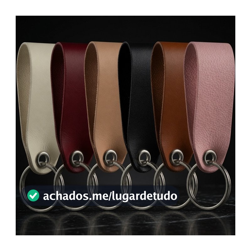 Kit 100 Chaveiro de Courino com argola chaveiro para casa carro atacado mimo presente