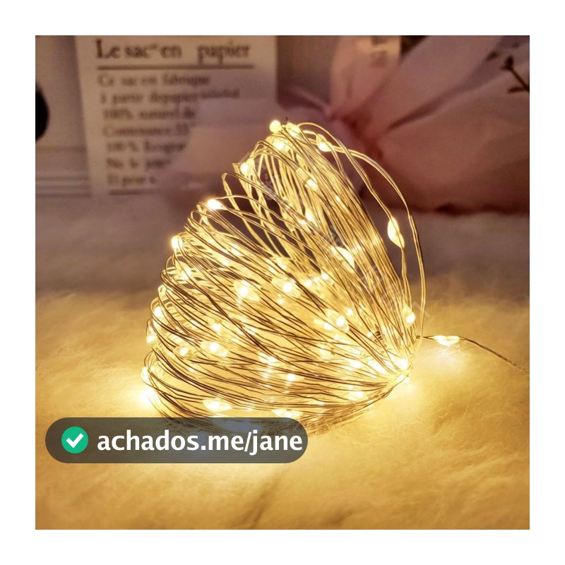 Fio De Fada De 2M Com Luzes De Fadas Led Para Decoração De Casa E Festa De Natal