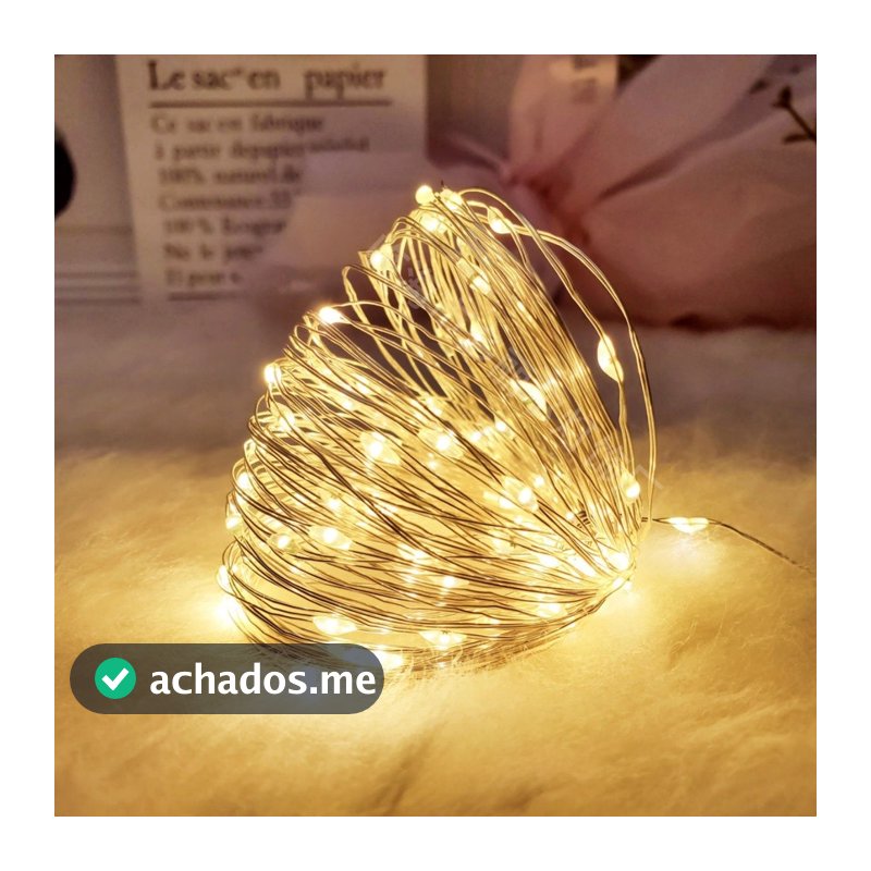 Fio De Fada De 2M Com Luzes De Fadas Led Para Decoração De Casa E Festa De Natal