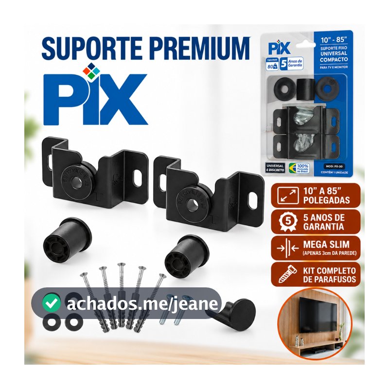 Suporte Universal Fixo Para Smart TV LED LCD 4K Parede Painel 10 24 32 43 50 55 60 75 100 Polegadas