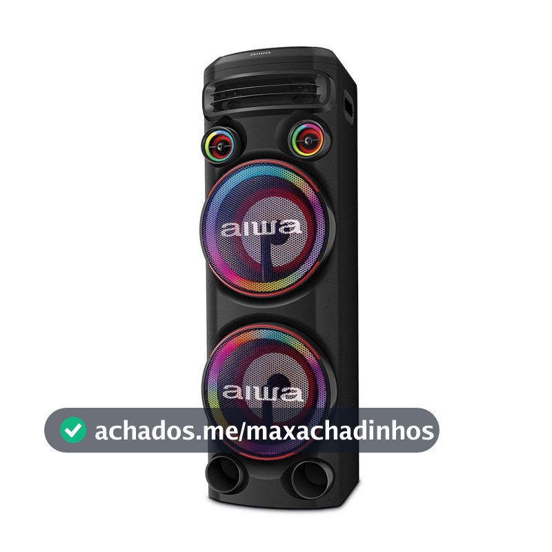 Caixa Amplificada AIWA Torre de Som 2300W AWS-T2W-02