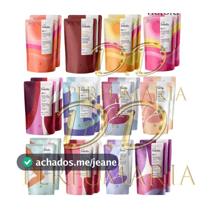 1 ou 2  Refil Creme Hidratante Tododia Natura 400ml Cada