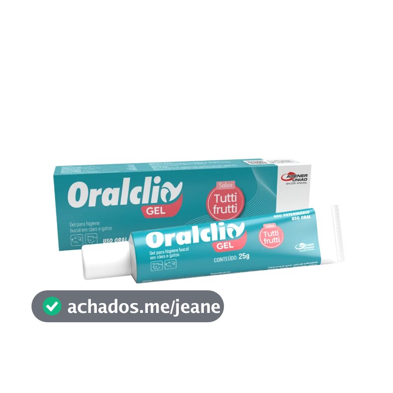 Gel Dental Oralclin Tutti Frutti Agener Cães Gatos 25g