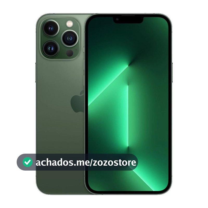 Usado: iPhone 13 Pro Max 128GB Verde Bom - bateria 70% - Trocafy - Apple