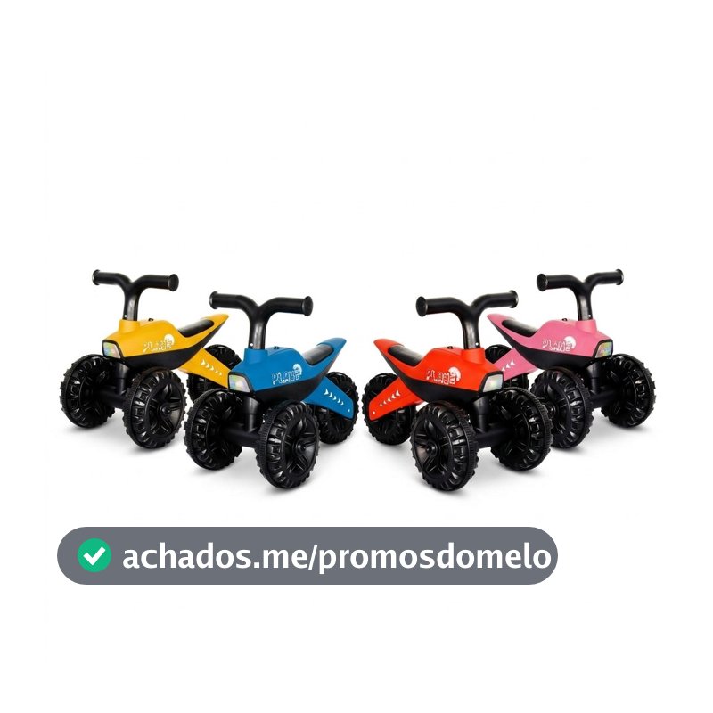 Triciclo Infantil 3 Rodas Motoca de Equilíbrio Com Luz E Som Rider até 30kg Kababy