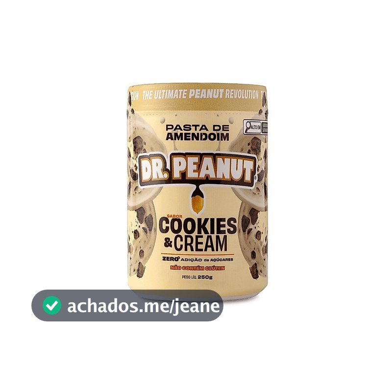 Pasta De Amendoim Dr. Peanut Cookies & Cream 250g
