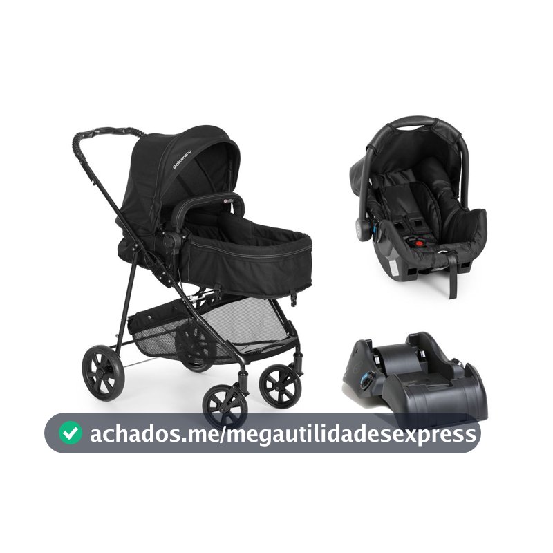 Travel System Galzerano Napoli Trio com Base para Carro