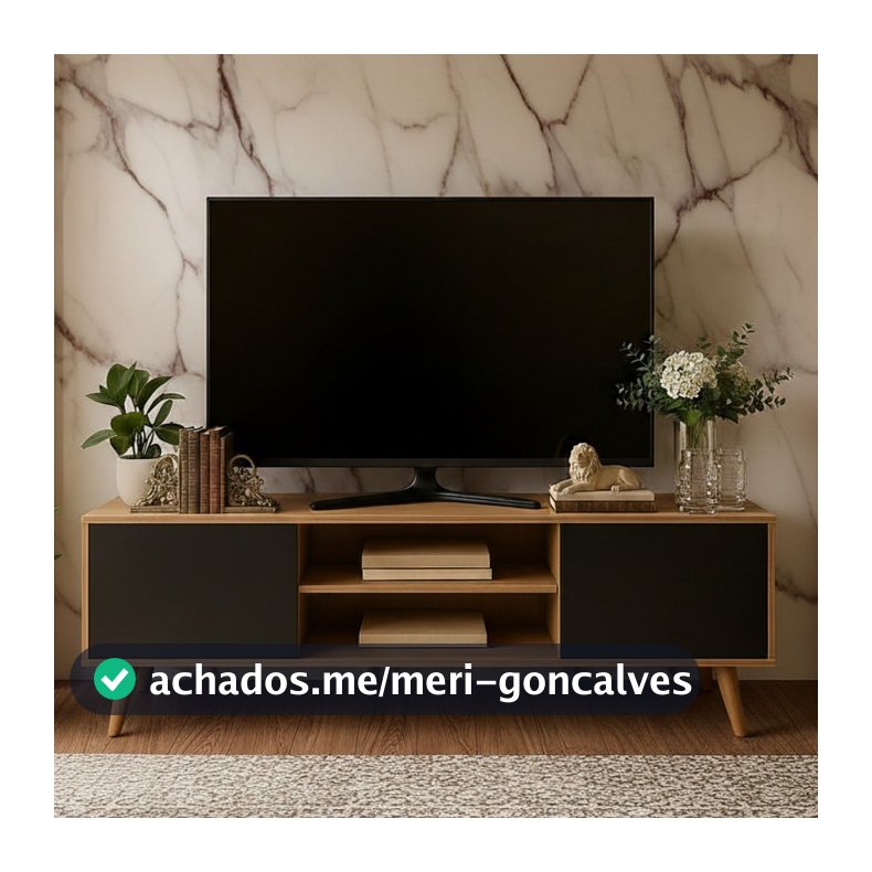 QUEIMA DE ESTOQUE - Buffet Aparador Para Sala Com 2 Portas Rack Para Tv 50 Polegadas