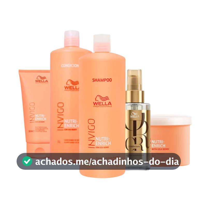 Kit Wella Professionals Invigo Nutri-Enrich Salon Care (5 Produtos)
