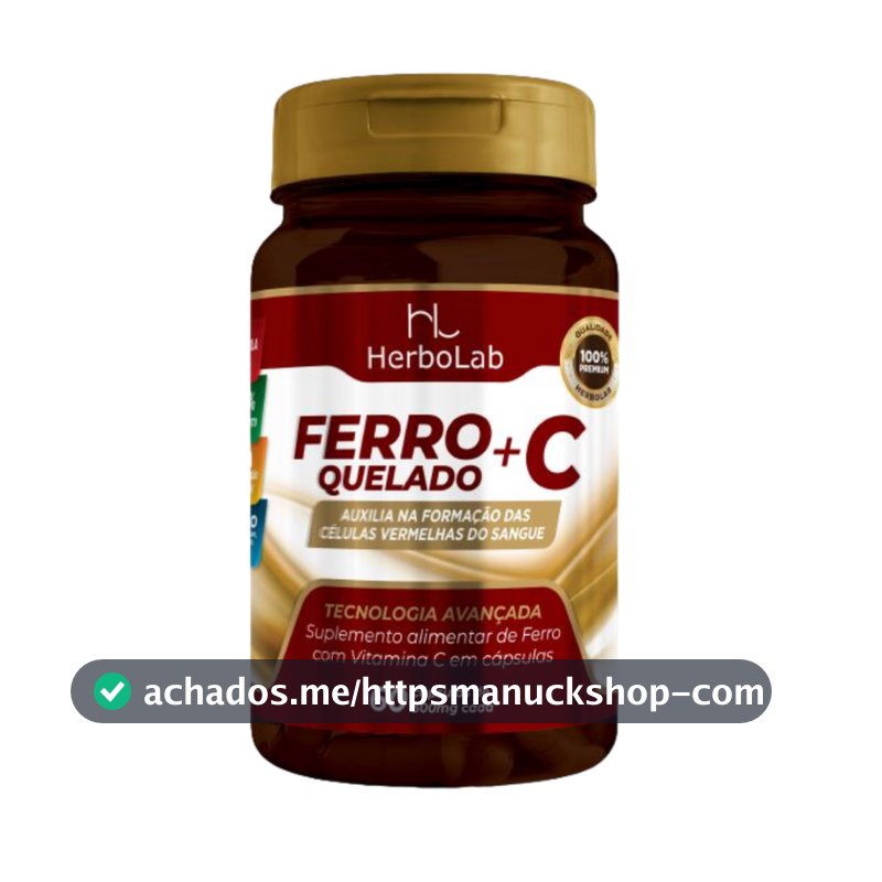 NutriFaz - Ferro Quelado + Vitamina C - 60 Cáps - Herbolab