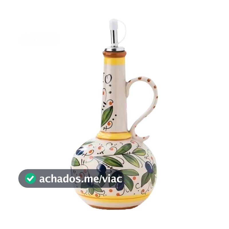 Garrafa Cerâmica Do Distribuidor Azeite 23oz , Cerâmico Óleo Bico De Aço Inoxidável