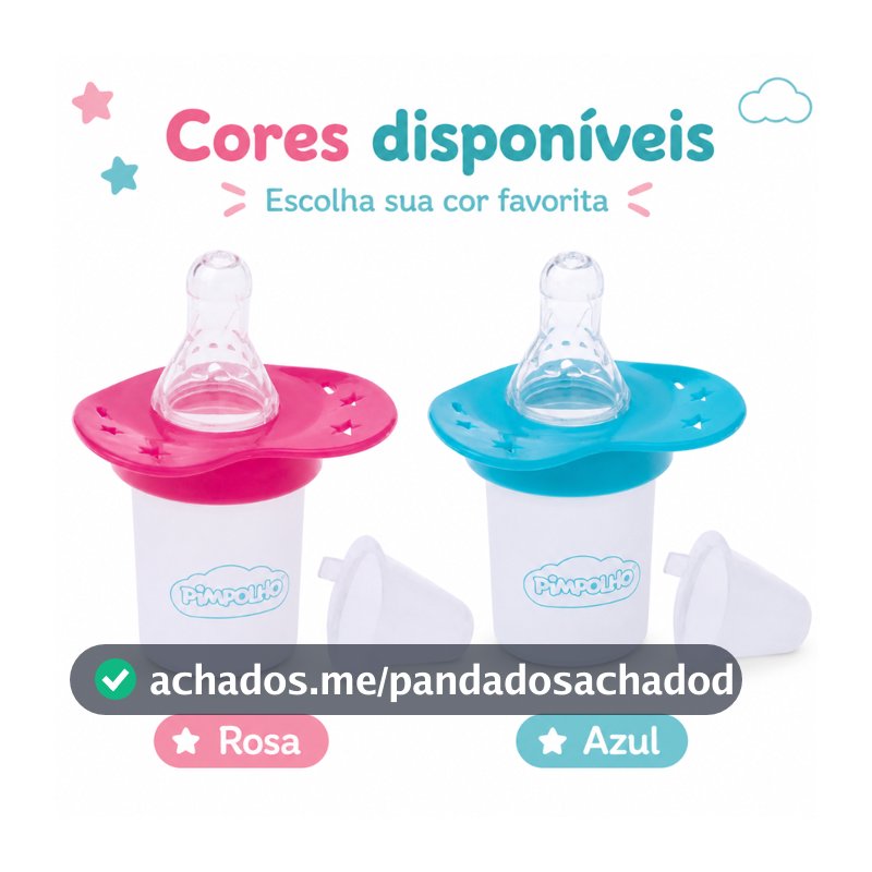 Dosador Porta Leite em Pó Pimpolho Com Bico E Tampa Infantil Bebê Viagem Passeio 240ml