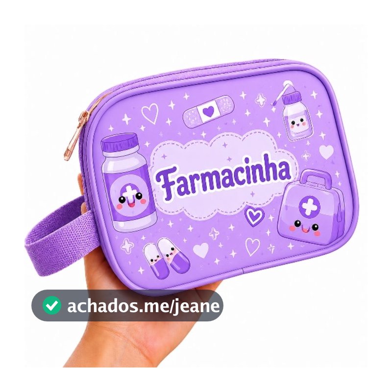 Necessaire Farmacinha Infantil  🩵 Porta Remédios Bebê para dia a dia ou viagem | Farmacinha Menino e menina