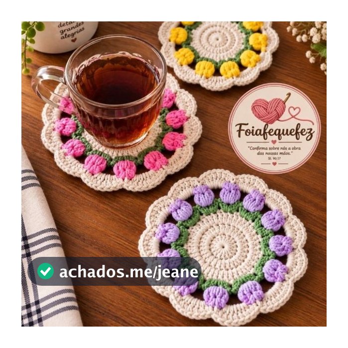 Porta copos Tulipas , kit 2 unidades Ideal para canecas e xícaras maiores ,14cm