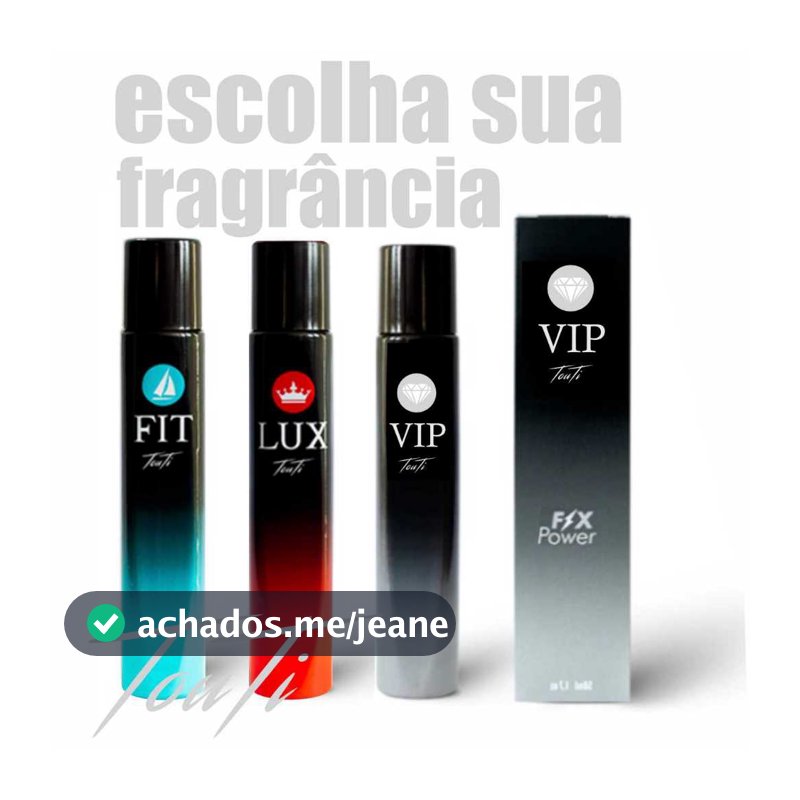 Perfume Vip Touti Masculino e Feminino Contratipos Eau Parfum Luxo Marcante Todas as Fragrancias Alta Fixação