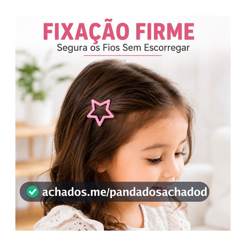 Kit Presilhas de Cabelo Estrela Coloridas para Meninas Crianças Grampos Fofo Infantil Acessório de Cabelo Y2K