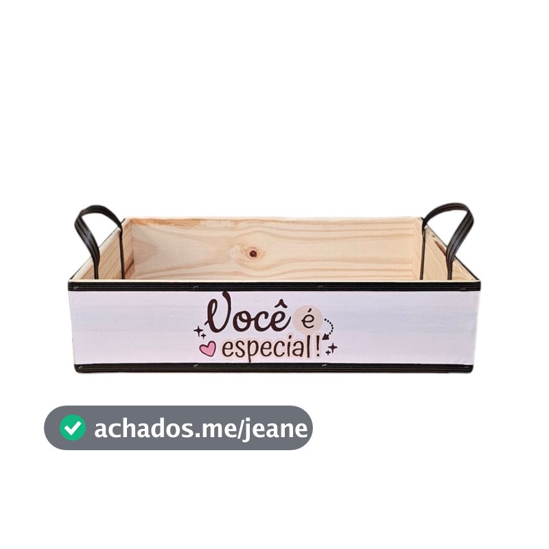 Cesta Bandeja Caixa com Frases Café da manhã Presente Especial