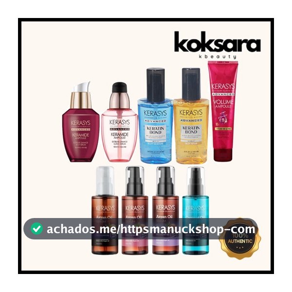 kerasys Óleo capilar reparador Kerasys Argan Moisture Curling hair soro de ampola collection