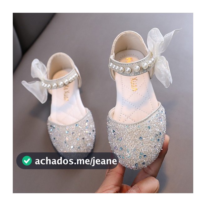 Sapatilha Infantil Sandálias Meninas Elegante Confortável  Princess Sapatos Aniversário de Casamento Sapatos de Dança