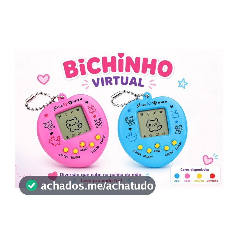 Kit com 15 unidades de bichinho virtual sortidos Mini Game. Frete Grátis.