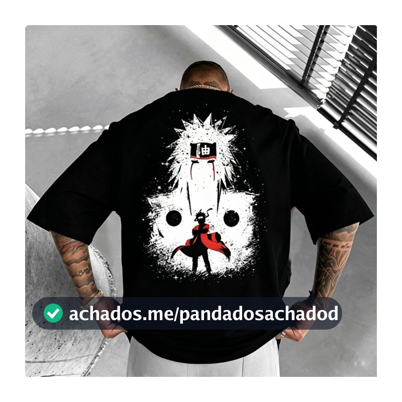 Camiseta Unissex Estampa Naruto Anime - Top Geek Streetwear Descolado 100% Algodão