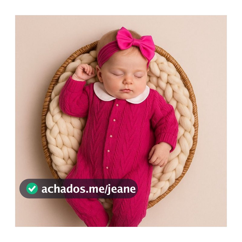 Macacão Tricot Pérola Recém Nascido Luxo Ponto Trabalhado Gola Detalhes Roupa Bebê