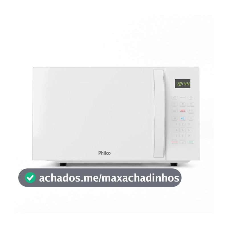Micro-ondas Philco 28L Branco Pintura Limpa Fácil PMO30B