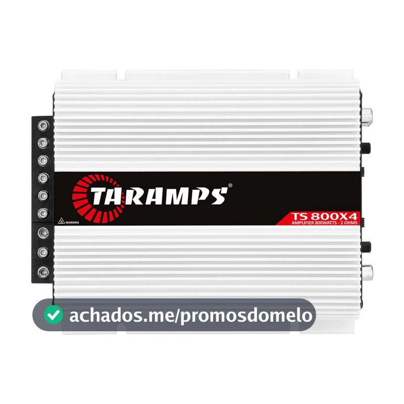 Módulo Amplificador Taramps TS800 800W Rms 4 Canais 2 Ohms