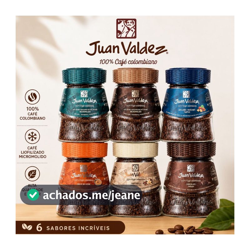 Café Solúvel Juan Valdez Colombiano Premium 95g Escolha Seu Sabor