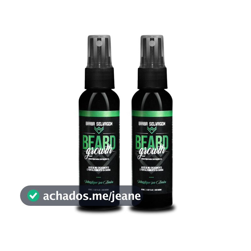 2 - Crescimento De Barba E Cabelo Beard Growth 60ml Original
