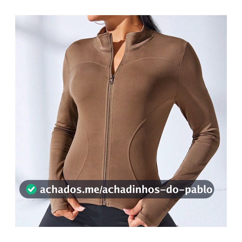 Jaqueta Casual de ioga, jaqueta esportiva curta para mulheres, roupa Fitness, Slim fit, modelagem corporal, zíper, jaque