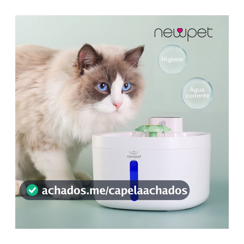 2.6l Sensor Sem Fio Bebedouro Fonte Para Gato Cão Newpet -Bivolt