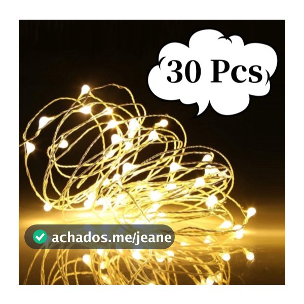Kit 10/20/30/60 Fio Luzes De Fada Led 2 Metros Para Festa Em Casa De Casamento Decoração De Natal