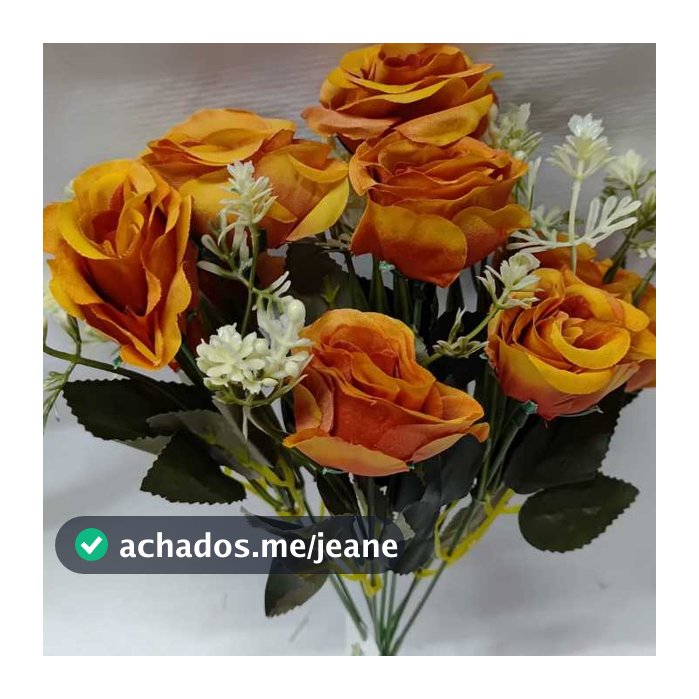 Rosa Artificial C/ 9 flores