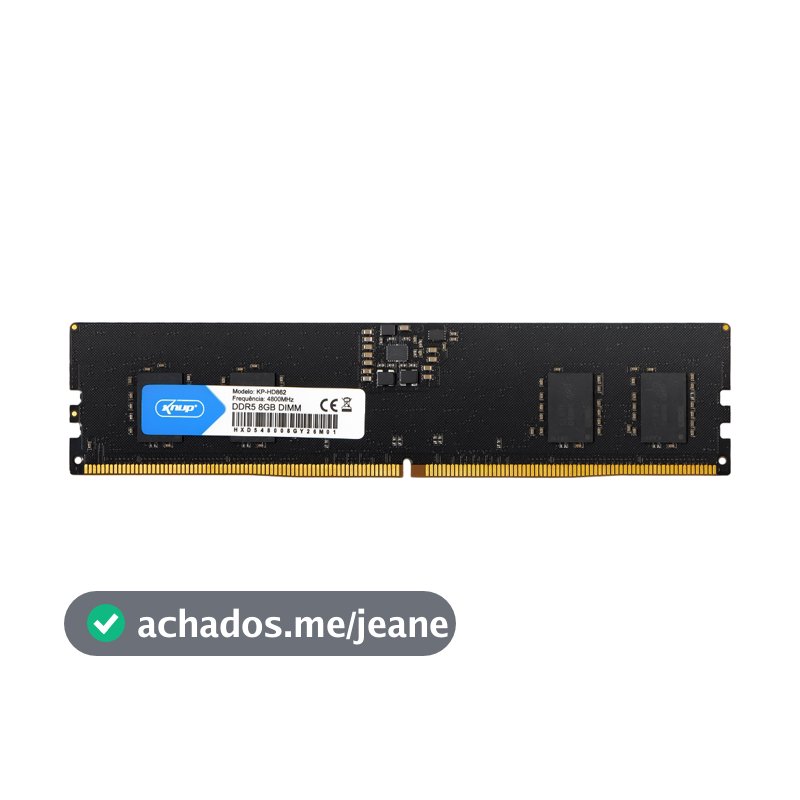 Memória RAM Knup 8GB DDR5 4800MHz DIMM Desktop PC KP-HD862 Intel AMD