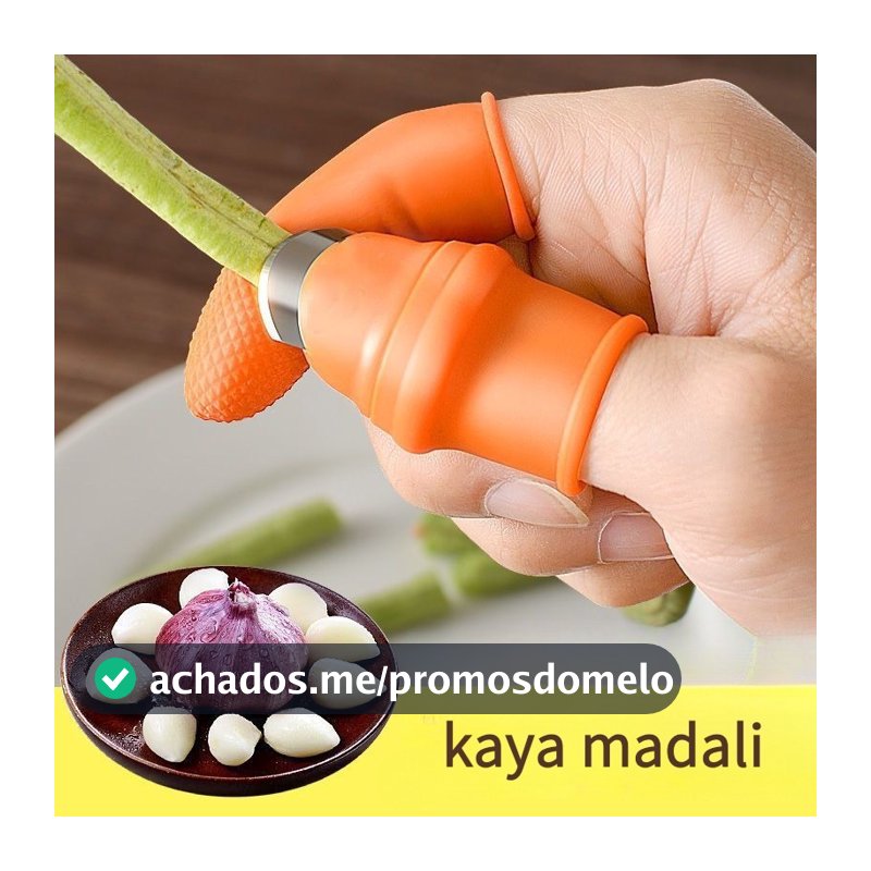 Faca Para Descascar Polegar-Lâmina De Aço Inoxidável Segura Alimentos Alho , Milho , Batatas | Tamanhos Masculinos/Femin