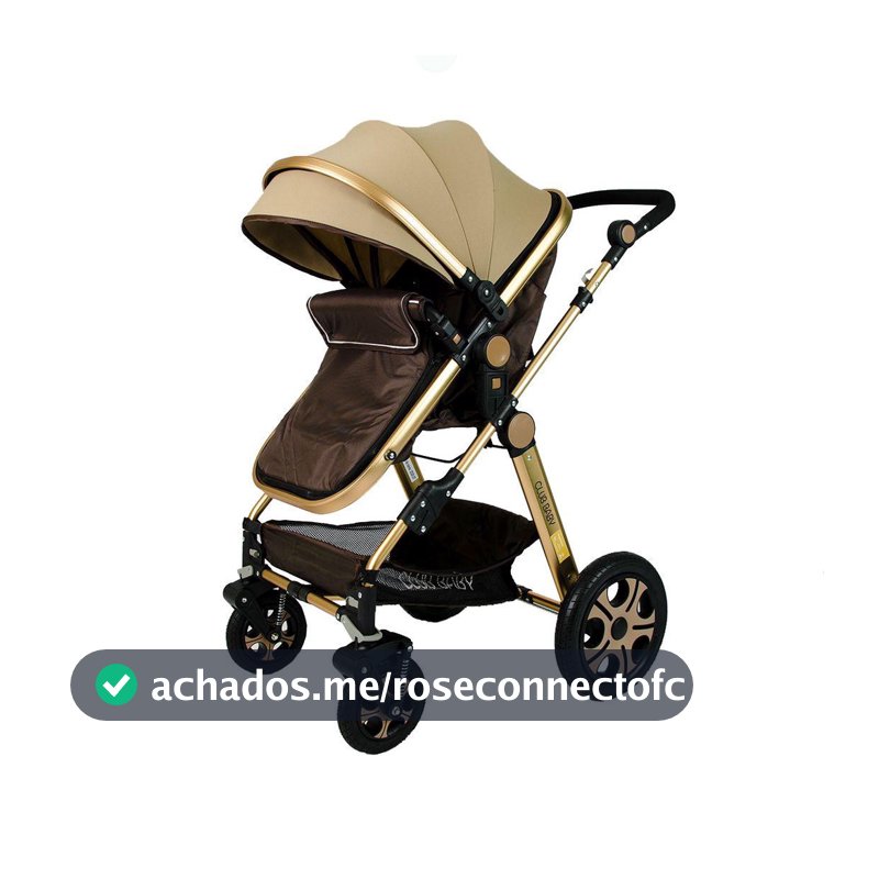 Carrinho de Bebê Luxo Club Baby C/ Alça Selo Inmetro