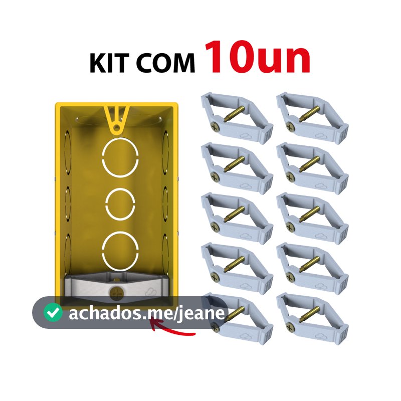 Kit Reparo Salva Abas Expansivel Interruptor Caixinha Tomada 4x2 Completo