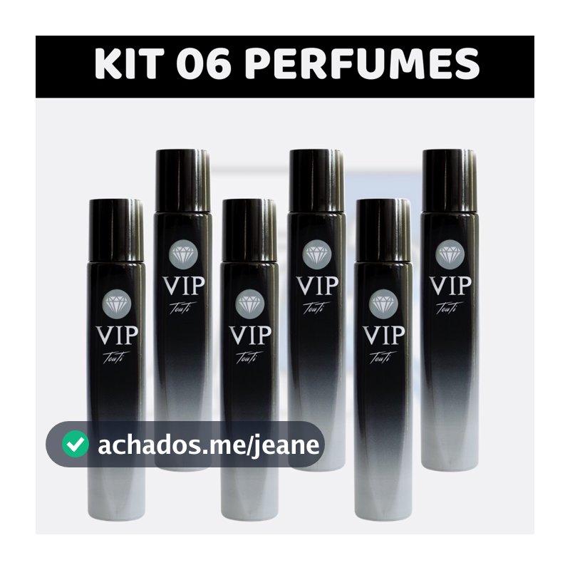 Kit 6 Perfumes VIP (Escolha as Fragrâncias Pelo Chat)