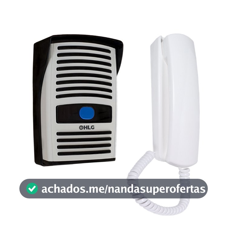 Kit Porteiro Interfone Eletronico HLG som alto bivolt