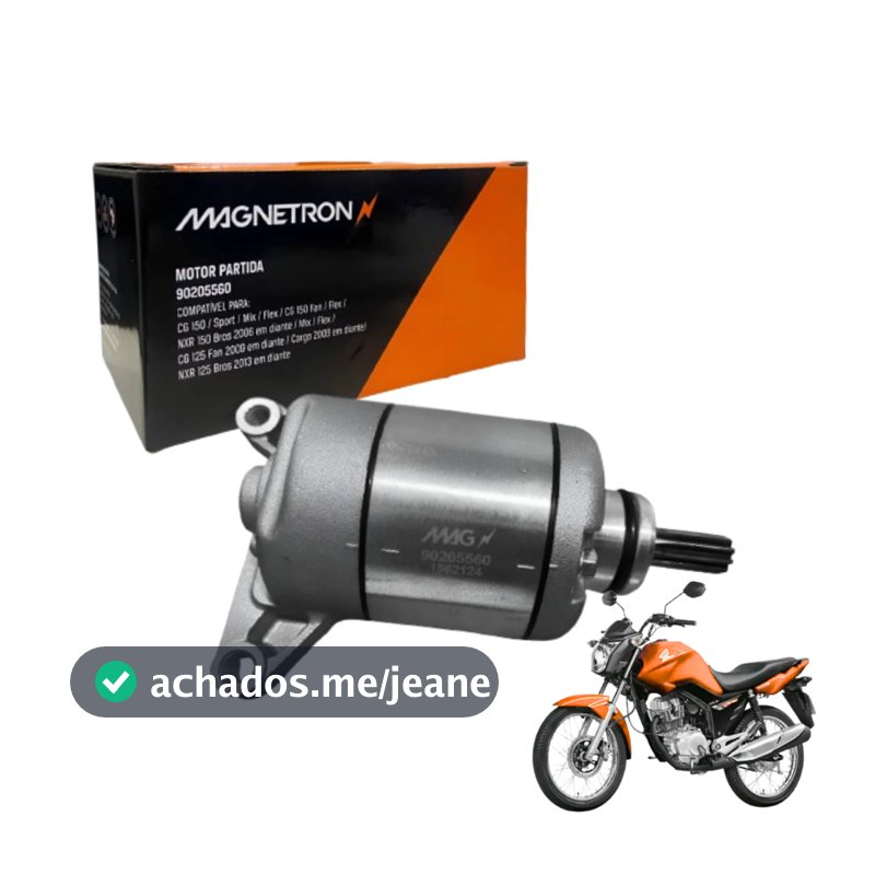 Motor de Partida Arranque Cg Titan Fan 150 Nxr Bros 150 2004 a 2015 Original MAGNETRON