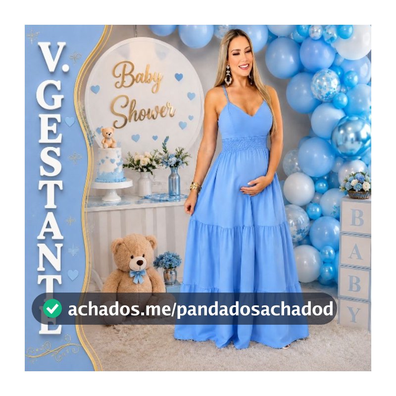 Vestido Gestante Com Bojo Grávida Maternidade Elastex Saia 3 Marias Alça Regulável Amarração Nas Costas