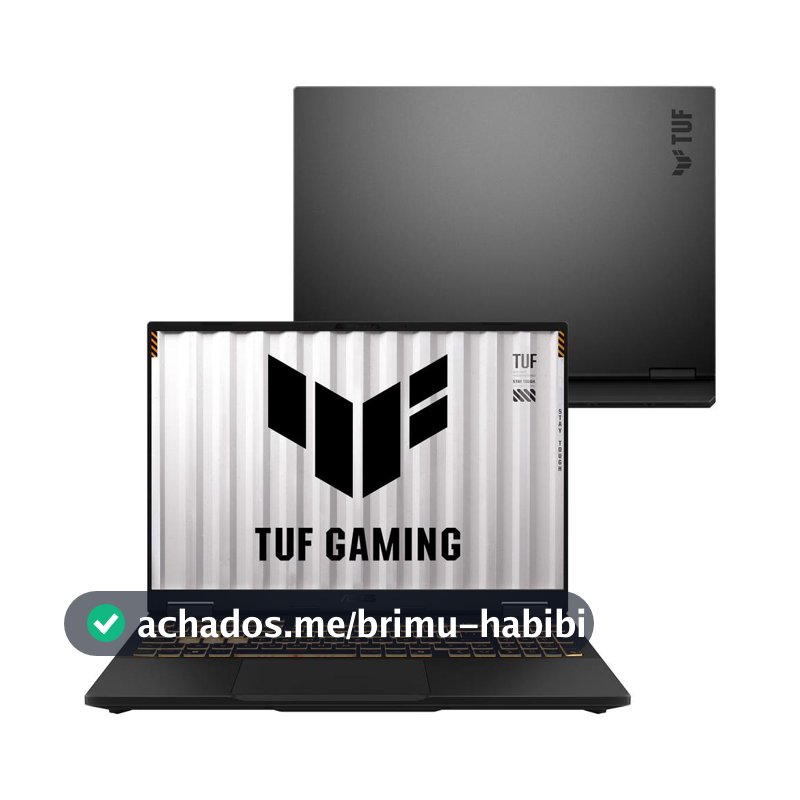 Notebook ASUS TUF Gaming F16 Intel i5  NVIDIA RTX™ 5060 16GB  512GB SSD  Windows 11, tela 16" LED FHD+ nível IPS- RV260W