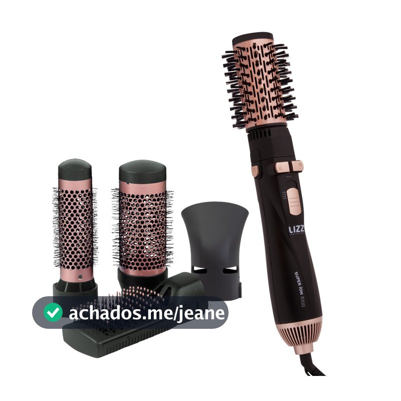 Escova Super Íon 3000 Multifuncional 1300W - Lizz Pro