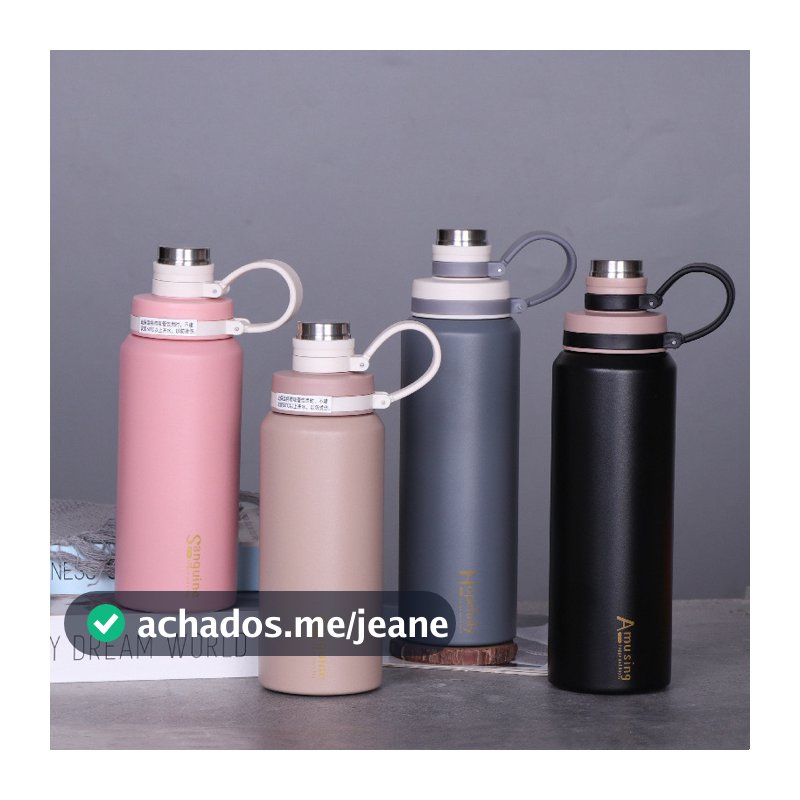 Garrafa Térmica Sport 600ml / 800ml Academia Bike Água Gelada e Quente