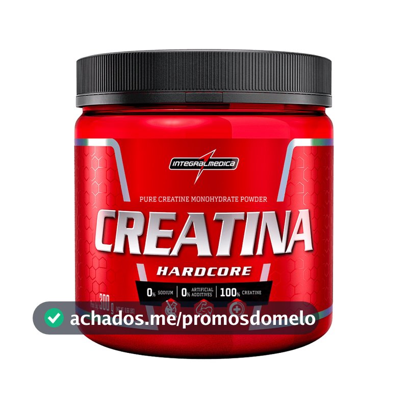 Creatina Pura Monohidratada Hardcore 300g 150g Original - Integralmedica