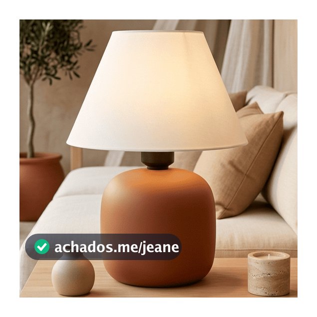 Abajur Luminaria Bojão de Cerâmica Decoração Quarto Escritório Sala Decoração Várias Cores
