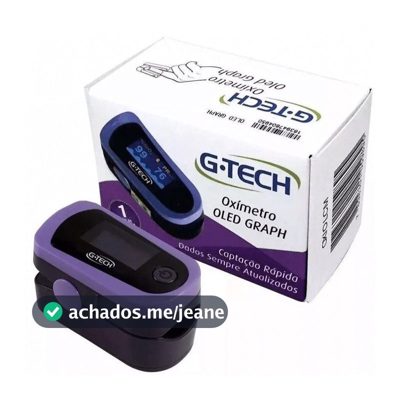 Oximetro Digital De Dedo Medidor De Saturação e Oxigênio No Sangue G-tech