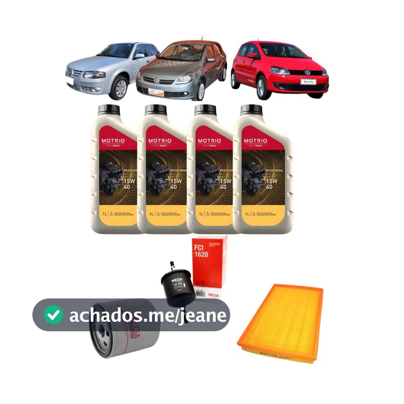Kit Troca Óleo Voyage Saveiro Fox Gol  G3 G4