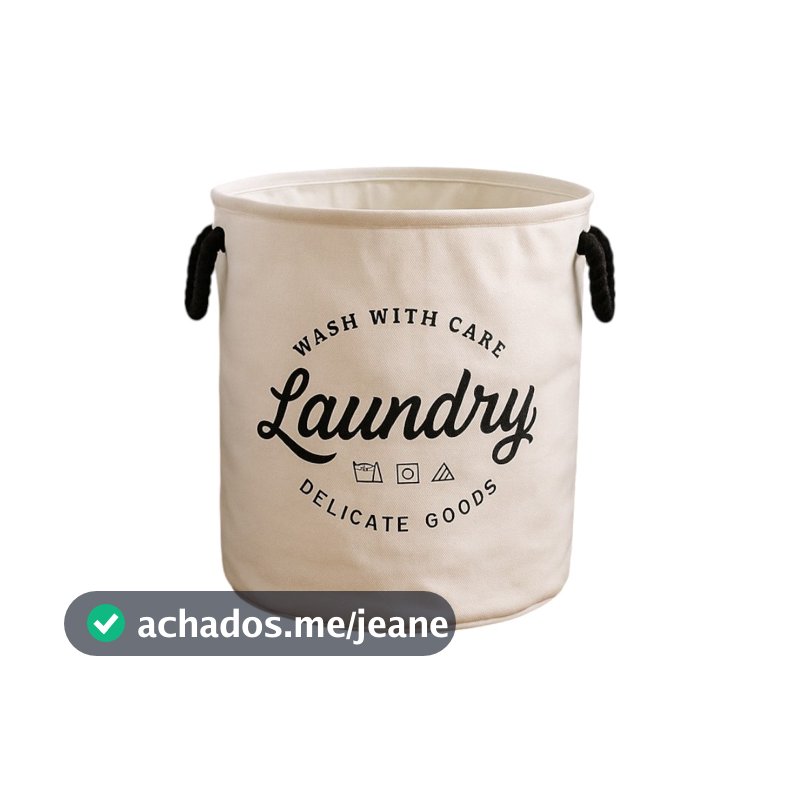 Cesto Organizador Roupa Suja Dobrável Multiuso 55L Estampas